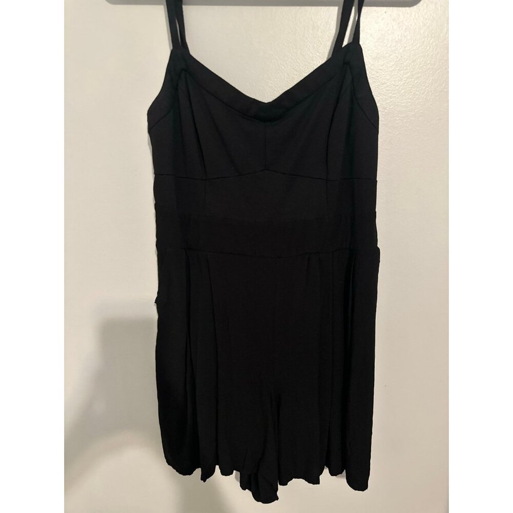 Torrid Black Ponte Bustier Romper Size 0 - Picture 5 of 7